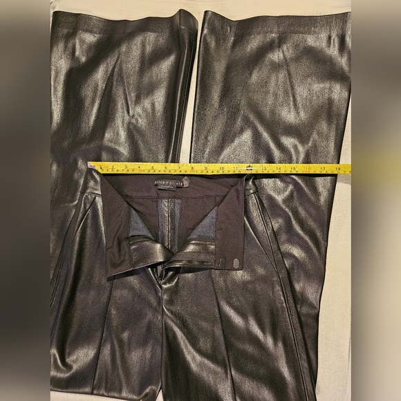 Trade / reserved Dylan Faux Leather Wide Leg in Black Alice + Olivia - Picture 8 of 10